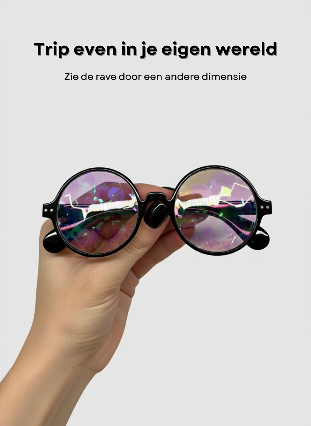 Een must-have voor elke rave: deze Caleidoscoopbril zorgt voor een waanzinnige space-ervaring door het vervormen van licht.