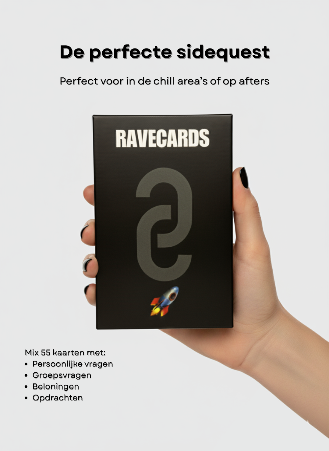 Festival kaartspel om te spelen op festivals in chill area's, afterparty's of andere plekken waar ravers samenkomen.